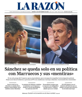 Cover of La Razon (Cataluna)