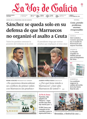 Cover of La Voz de Galicia (Arousa)