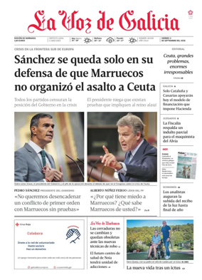 Cover of La Voz de Galicia (Barbanza)