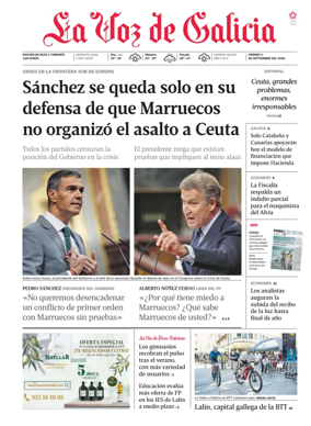 Cover of La Voz de Galicia (Deza)