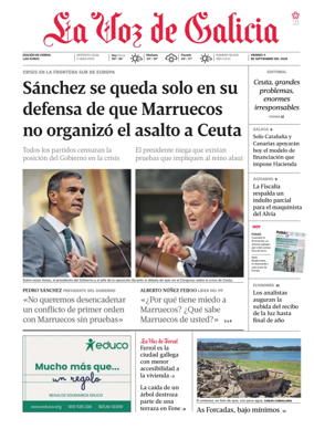 Cover of La Voz de Galicia (Ferrol)