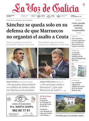 Cover of La Voz de Galicia (Monforte)