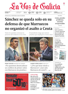 Cover of La Voz de Galicia (Vigo)