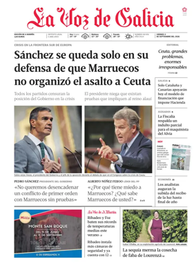 Cover of La Voz de Galicia (Viveiro)