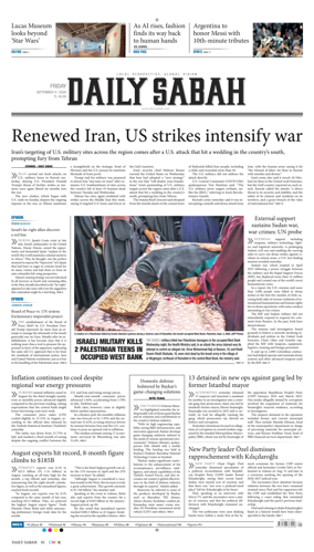 Cover of Daily Sabah (Turkey)