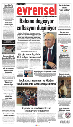 Cover of Evrensel Gazetesi