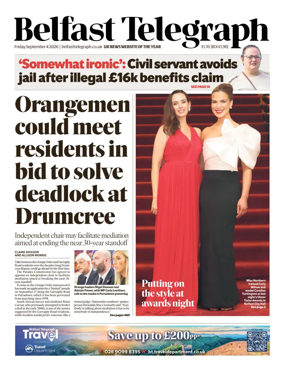 Cover of Belfast Telegraph