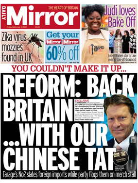 Cover of Daily Mirror