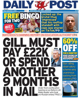 Cover of Daily Post (North Wales)
