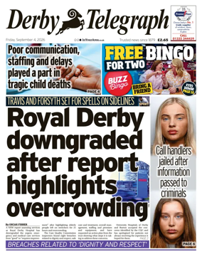 Cover of Derby Telegraph