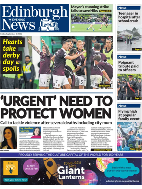 Cover of Edinburgh Evening News