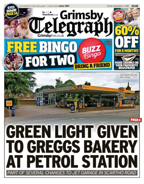 Cover of Grimsby Telegraph