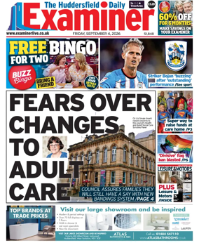 Cover of Huddersfield Daily Examiner