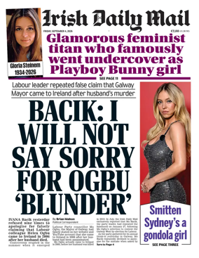 Cover of Irish Daily Mail