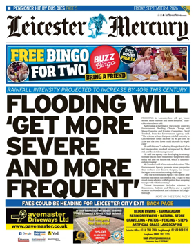 Cover of Leicester Mercury