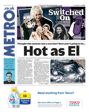 Cover of Metro (UK)