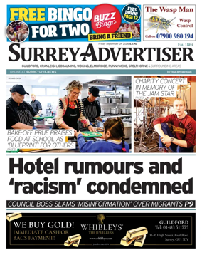 Cover of Surrey Advertiser