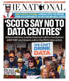 Cover of The National (Scotland)
