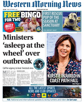 Cover of Western Morning News