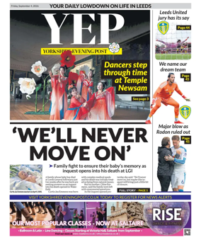 Cover of Yorkshire Evening Post