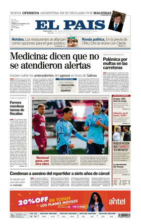 Cover of El Pais (Uruguay)