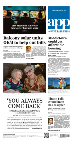 Cover of Asbury Park Press