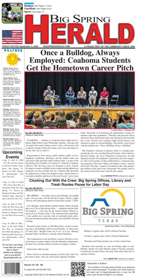 Cover of Big Spring Herald