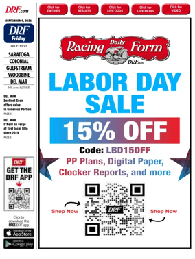 Cover of Daily Racing Form National Digital Edition