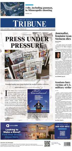 Cover of Great Falls Tribune
