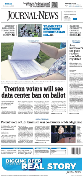 Cover of Hamilton Journal News
