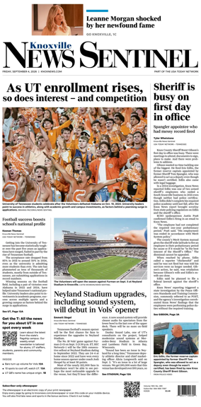 Cover of Knoxville News Sentinel