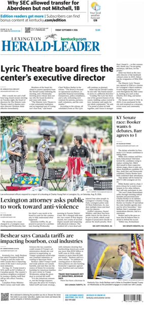Cover of Lexington Herald-Leader