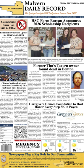 Cover of Malvern Daily Record