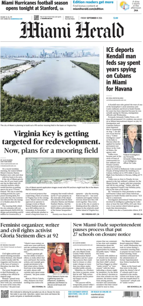 Cover of Miami Herald
