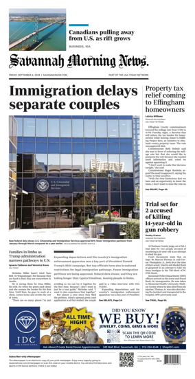 Cover of Savannah Morning News