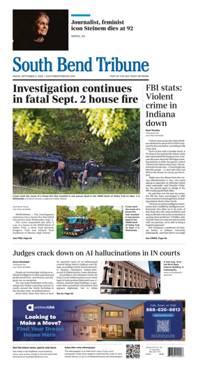 Cover of South Bend Tribune