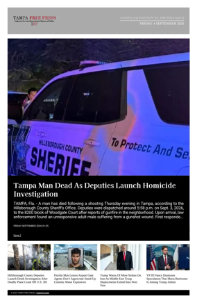 Cover of Tampa Free Press