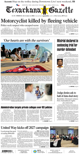 Cover of Texarkana Gazette