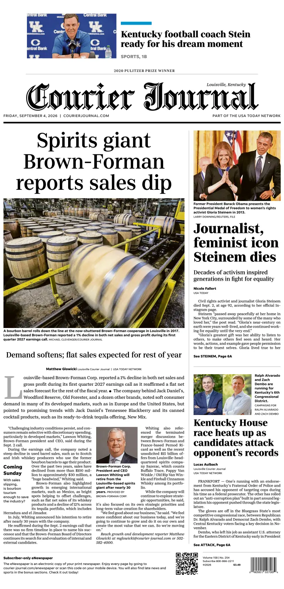 Cover of The Courier-Journal (Louisville)