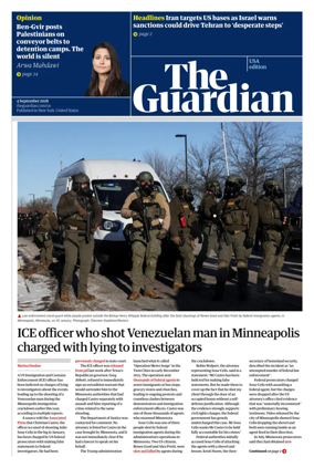 Cover of The Guardian (USA)