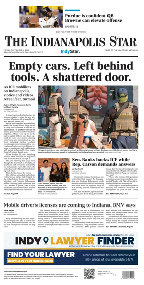Cover of The Indianapolis Star