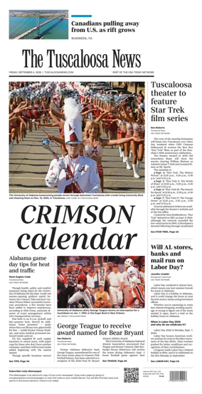 Cover of The Tuscaloosa News