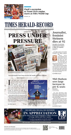 Cover of Times Herald-Record