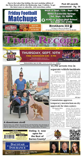 Cover of Valley City Times-Record