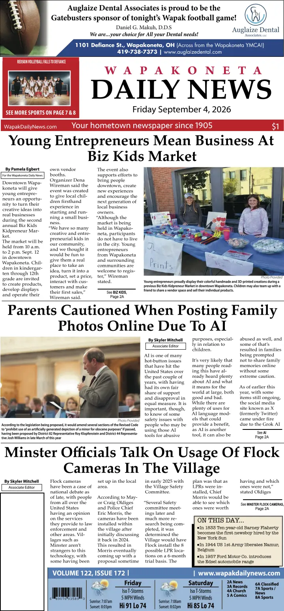 Cover of Wapakoneta Daily News