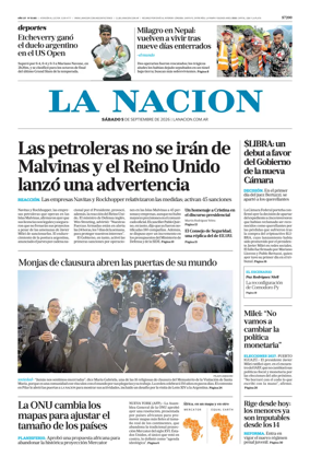 Cover of La Nacion