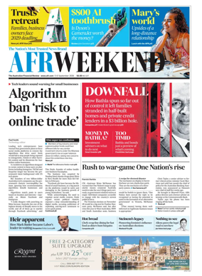 Cover of The Australian Financial Review