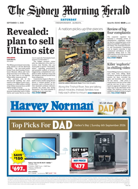 Cover of The Sydney Morning Herald