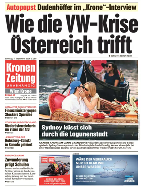 Cover of Kronen Zeitung