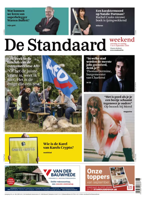 Cover of De Standaard